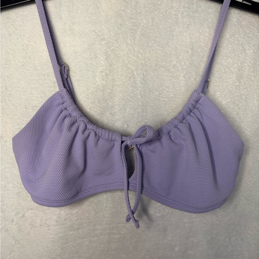 Hollister Purple Bikini Top Size Medium